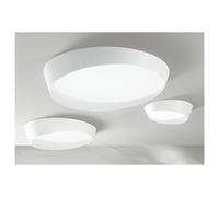 HALF PLAFONIERA MODERNA BIANCA 3 MISURE LED INTEGRATO DIMMERABILE LUCE CCT 3000K - 4000K