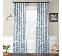Half Price Drapes boch-kc16072 - 84 Blackout Curtain, Tea Time China Blu,50 x 84