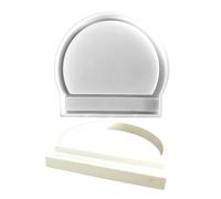 Half Ring Resin Casting Mold, Silicone Jewelry Craft Molds, flessibile Rings Set, Easy Release Epoxy for Candles, Candy, Crafts, Home Decoration, Handmade , Accessories Making, 7.01x7.68 Inches