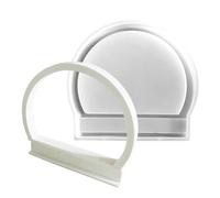 Half Ring Silicone Casting Mold For Resin Craft Projects Candle Candy Decoration Making Tool Flessibile Non Stick Durevole DIY Art Supplies Jewelry Style Design Mould For Handmade Creative Work Home
