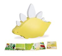 Halftoys Dinosauri Giocattolo - Giochi con Animali Giocattolo per Bambini 3 Anni - Giochi Educativi e Creativi con Puzzle Magnetico e Diorama in Carta - Giochi Dinosauri t Rex