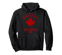 Halifax Nuova Scozia Canada Vintage Pride Bandiera Canadese Felpa con Cappuccio