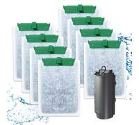 Haliya 8 pezzi di ricambio filtri compatibili con Tetra EasyCrystal Filter 250/300 & Repto DecoFilter, con cotone ad alta densità e carbone attivo, struttura a 3 strati, accessori per filtro acquario