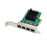 HALIYY Scheda di Rete PCIE PCI-E X1 Adattatore di Scheda di Rete Server Gigabit Ethernet 4 Porte per Router Morbido Love Fast Sea Spider ROS