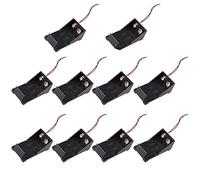 HALJIA, 10 contenitori per batterie da 9 V in plastica con cavi
