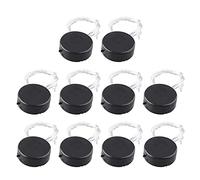 HALJIA 10PCS 2 x CR2032 Generale Moneta Button Cell Battery Holder Socket con Coperchio, Adattatore Della Batteria Clip Socket Holder Container Case Nero con Interruttore on/off e Cavi