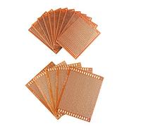 HALJIA 15 pezzi prototipo universale PCB Circuit Board tagliere in bachelite singolo lato rame con 5 cm x 7 cm e 7 cm x 9 cm Dimensioni per fai da te di saldatura