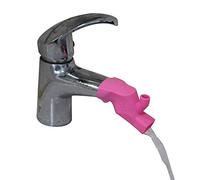 HALJIA 2 pezzi in silicone del rubinetto Extender lavandino di sicurezza per bambino bambini bambino lavaggio a mano bagno cucina (rosa)