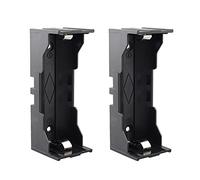 HALJIA 2PCS 1 × 26650 Custodia per Batteria, Custodia Singola 26650 Custodia per Batteria con Perni 1 Slot Nero