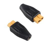 HALJIA 2PCS DC5521 Femmina a XT60 Femmina Connettore Adattatore XT60 a DC Connettore per Droni FPV Monitor Potenza Stazioni di Ricarica Portatile Riscaldamento Elettrico Pannelli Solari Generatore RV