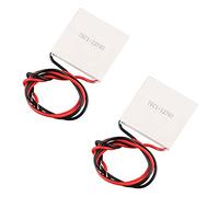 HALJIA 2PCS TEC1-12705 Peltier, Raffreddamento Radiatore Dissipatore, 12V 45W, 40x40MM Piastra di Refrigerazione Peltier di Raffreddamento Termoelettrico