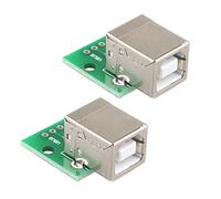 HALJIA 2PCS tipo B femmina USB a DIP 2.54 mm PCB adattatore convertitore Compatibile con Arduino EK1836
