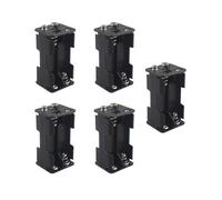 HALJIA 5 Pezzi 4 × 1.5V AA Portabatterie, Scatola Portabatteria in Plastica Scatola Portabatteria per 4 X AA 4AA 6V 4 Slot Scatola Batteria su due lati