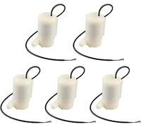 HALJIA 5 Pezzi Mini Micro Pompa ad Acqua Sommergibile 3V - 5V 1,2-1,6L / min 0,3-0,8 metri, per Acquario Fontana Acquario, Mini Pompa Acqua, Pompe per Pompe a Motore DC 3V 5V Micro Pompa