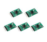 HALJIA, 5 pezzi pulsante di navigazione a cinque direzioni modulo PCB elettronico fai da te per MCU AVR Game 5D Rocker Joystick interruttore tastiera tasto singolo chip Compatibile con Arduino