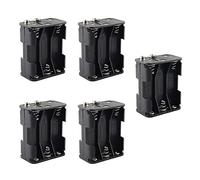 HALJIA 5PCS 6 x 1.5V AA Portabatterie Custodia 9V 6 slot Scatola di Immagazzinaggio della Batteria in Plastica Doppi lati