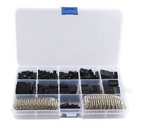 HALJIA 620 pezzi 2.54 mm/0.1" terminale con crimp pin, connector pin, ponticelli a cavo e terminale con corpicoda maschio e femmina.