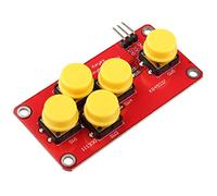 HALJIA AD Tastiera Simulare Elettronico Building Blocks 5 Tasti Modulo Analogico Compatibile con Arduino Sensore Scheda di Espansione