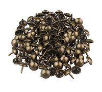 HALJIA Chiodi Mobili, 100pz 8 * 10mm Vintage Upholstery Nails Metallo Mobili Divano Porta Decorativo Chiodi Antichi Chiodini
