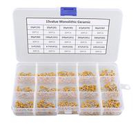 HALJIA, condensatori monolitici in ceramica, multistrato in ceramica, confezione assortita da 450 pezzi, 10 pF/20 pF/30 pF/47 pF/56 pF/68 pF/100 pF/200pF/300pF/680pF/1nF/4.7nF/10nF/47nF/100nF