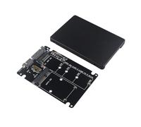 HALJIA M.2 NGFF mSATA SSD a SATA 3 convertitore adattatore 2 in 1 per disco rigido da 2,5 pollici SATA 3.1 7 mm scheda di spessore 22 pin chiave B & M Key M.2 NGFF a SATA adattatore supporta mSATA/M.2