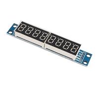 HALJIA Modulo 7219 MCU di controllo Compatibile con Arduino, dotato di display a 8 cifre a LED, 5 V, 7 segmenti, luce rossa