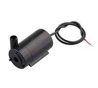 HALJIA Pompa idraulica DC con Motore Orizzontale, Mini Micro Ultra Silenzioso, Senza Spazzola, DC3-5V, 120L/H, Basso Rumore, per Acquario, Colore: Nero