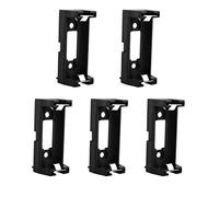 HALJIA, scatola porta batteria al tipo CR123A CR123 con clip per saldatura, 5 pezzi, colore nero