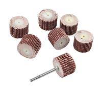 HALJIA Set di 7 dischi abrasivi per carta vetrata Dremel, grana 80, 120, 180, 240, 320, 400, 600 con mandrino da 3 mm