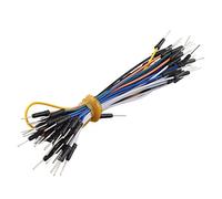 HALJIA Solderless Flexible Breadboard Jumper Wires M/M Package 65pcs Compatible with Arduino Raspberry Pi DIY Etc