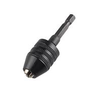 HALJIA Strumento di conversione per mandrino da trapano da 0,3 a 6,5 mm, con attacco esagonale da 1/4", senza chiave, convertitore adattatore per trapano cacciavite