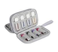 Hallart BUBM - Custodia per flash USB portatile, impermeabile, per unità flash USB, schede SD, auricolari e altri piccoli accessori, 16 x 9 x 4.5 cm, grigio