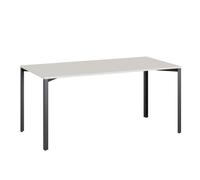+Halle Tavolo A Griglia 80x160 Bianco cotone/Nero