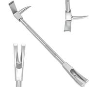 Halligan, palco di porco per pompieri con testa d'ascia 3 in 1, picchetto e forchetta, per soccorso di emergenza e demolizione, barra di leva da 77 cm