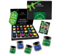 Hallingers, calendario per barbecue, edizione 24, coniglietto pasquale, bianco, set composto da 24 mini vetro, in scatola deluxe, 385 g