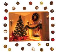 Hallingers New York - Calendario dell'Avvento con cioccolatini fatti a mano in parte con alcool in cacao prezioso cioccolato (scatola) - Idee regalo Natale e regali di Natale | Congratulazioni