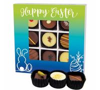 Hallingers - Praline pasquali, mix di 8 pezzi, 100 g, colore: verde a quadretti
