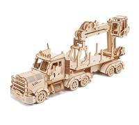 Hallisun 3D puzzle di legno, camion gru di legno modello di costruzione set, auto-assemblaggio meccanico costruzione set per 14 + adulti, come regalo di compleanno o collezione decorativa, 428 pezzi