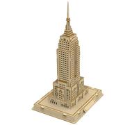 Hallisun 3D Puzzle in legno per adulti, modello di architettura di New York in legno, kit di costruzione fai da te, regalo di compleanno, decorazione per la casa, 88 pezzi