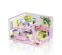 Hallisun Friends Casa Set di Blocchi da Costruzione, Appartamento Kit Mini Blocchi Modello, Casa Moderna Kit Blocchi Giocattolo, Regalo di Natale e Compleanno per Adulti Teen Ragazzi Ragazze, 1110 PZ