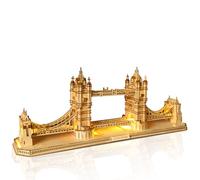 Hallisun Tower Bridge 3D Puzzle di legno per adulti, modello di architettura del ponte di Londra fai da te in legno famoso kit di costruzione artigianale, regalo di compleanno, 450 pezzi