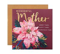 Hallmark 25561083 - Biglietto di Natale per la mamma, motivo floreale stagionale