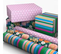 Hallmark 3 mini rotoli di carta da regalo, larghezza 44,5 cm, 1,2 m quadrati