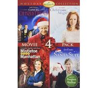 Hallmark 4 Pack Mistletoe Over Manhattan, Christmas Magic, Santa Suit DVD