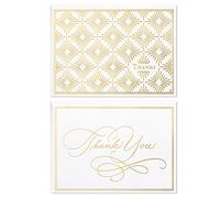 Hallmark Assortimento di biglietti di ringraziamento, fogli d'oro (50 biglietti di ringraziamento con buste per matrimoni, baby shower, affari, laurea)