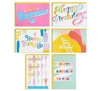 Hallmark Biglietti di compleanno assortiti, 36 biglietti con buste (pastelli)