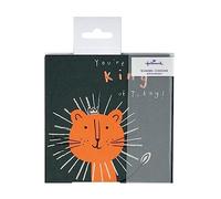 Hallmark Biglietti di compleanno per bambini, in 2 divertenti disegni di animali, nero e arancione, confezione da 10