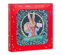 Hallmark Biglietti di Natale, confezione multipla, confezione da 16, 2 disegni, Beatrix Potter, Peter Rabbit, con buste