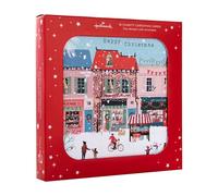 Hallmark Biglietti di Natale, confezione multipla, confezione da 16, 2 disegni, scena di strada e palla di neve, biglietti di Natale di beneficenza, con buste