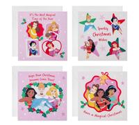 Hallmark Biglietti di Natale Disney Princess - Confezione da 20 in 4